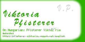 viktoria pfisterer business card